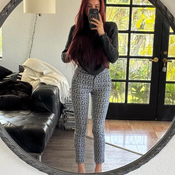 Cat Pattern Skinny Pants - Picture 6 of 8